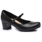 Scarpin salto bloco preto 710bl-0001