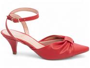 Scarpin Sapato Salto Médio Baixo Bico Fino Feminino 6 cm Torricella