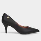 Scarpin Vizzano Feminino Salto Alto - Preto