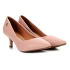 Scarpin Vizzano Salto Baixo Básico Bico Fino Feminino - Rosa Claro - 39