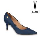 Scarpin Vizzano Salto Médio Fino Pelica Sandalia Sapato Casual