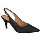 Scarpin Vizzano Slingback Open Salto Médio Verniz 1185.700