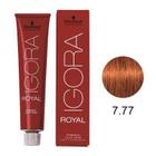 Schwarzkopf Coloração Igora Royal 7.77 Louro Médio Cobre Extra - 60ml