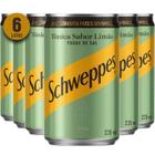 SCHWEPPES Sabor Limão com Toque de Sal 220ML (6 Latas)