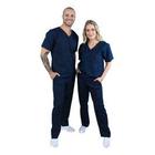 Scrubs Blusa e Calça Enfermagem Cuidadora Hospitalar Plus Size G1 PH07 - 1