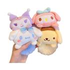 Scrunchie Kawaii Sanrio - Pelúcia Kuromi, Cinnamoroll e Melodia - Acessório de Cabelo