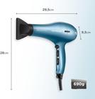 Secador Cabelo 2000w Titanium Pro Scp-02 Azul 127v Mondial