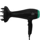 Secador de Cabelo Gama Babosa Ceramic Íon Antifrizz Motor AC Profissional 127v Preto/Verde