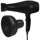 Secador de Cabelo GAMA Eleganza Plus Ceramic Íon 2100W e Difusor Cachos GAMA Profissional