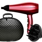 Secador De Cabelo Gama Italy 2200w Profissional Salão Ar Quente e Frio Redy Difusor De Cachos Com Maleta