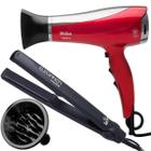 Secador De Cabelo Philco Cherry 2100w Ions Ar Quente e Frio Difusor Cachos Prancha Gama Italy Ceramica 430f One