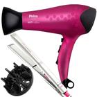 Secador De Cabelo Philco Profissional 2200w Ions Ar Quente Frio Stilo Bivolt Com Difusor Cachos Prancha Cerâmica 430ºf News