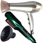 Secador De Cabelo Philco Profissional 2600 Ions Tourmaline Ar Quente Frio 2100w Com Difusor De Cachos Prancha Cerâmica 200º Larga