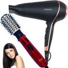 Secador de cabelo potente 1900w e escova rotativa secadora