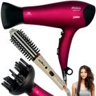 Secador de cabelo potente 4000 e escova alisadora kit bivolt