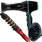 Secador De Cabelo Taiff 2000w Ions Profissional Ar Quente Frio Preto Difusor De Cachos Modelador De Cachos Philco Maravilha Bivolt