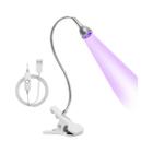 Secador De Unhas UV Com Luz Roxa USB Lâmpada De Manicure Multifuncional Com Clipe E Interruptor