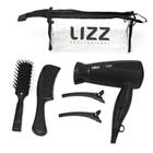 Secador Mini com Kit Viagem Preto Bivolt (1200W)