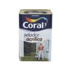 Selador acrílico coral 18l branco prepraração reboco novo