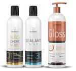 Selagem 3D + Shampoo Antiresiduos 350ml + CauterGloss Brilho