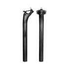 Selim de Carbono Preto Fosco TOSEEK - 27,2mm, 31,6mm e 400mm - MTB e Estrada