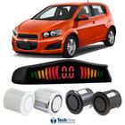 Sensor De Estacionamento Ré Display Led Chevrolet Sonic - Tech One