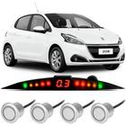 Sensor De Estacionamento Ré Visor Slim Peugeot 208 Todos