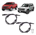 Sensor de freio abs fiat toro jeep renegade 2015 á 2020 dianteiro esquerdo/direito - par