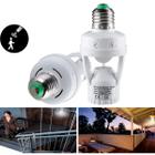Sensor De Presença Com Fotocélula Lâmpada Soquete E27 - Higa Shop