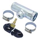 Sensor de temp água ou óleo 12v c/ cabo + kit adaptador sensor temp c/ tubete 34,9mm st01 ka01