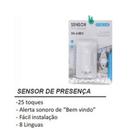 Sensor Detector Presença Segurança Sonoro Voz Alerta