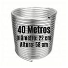 Serpentina para Chopeira - Alumínio 3/8" - Espiral Simples - 40 Metros - 22 cm