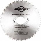 Serra Circular Em Aço Carbono 4.3/8 X 60 Dentes X 20mm - Brasfort
