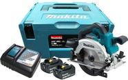 Serra circular makita 6.1/2pol c/2bat 18v 3ah+ carreg+maleta