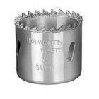 Serra Copo Diamantada 140 mm 5.1/2" Tramontina com Dente de Metal Duro e Aço Especial Cromado