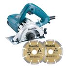 Serra Marmore 4.3/8" 1300w 127v Makita 4100NH3ZX2 Com 2 Discos