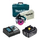 Serra Mármore Dcc500zkx1 18v Brushless Lxt + Carregador Rápido Bivolt DC18RC + Bateria de Lítio 18V 5.0A - Makita