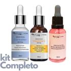 Serum Facial Vitamina C + Serum Rosa Mosqueta Max Love e Serum Clareador Kit Completo