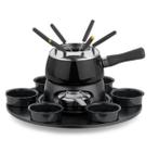 Serviço Aparelho Fondue Carroussel Cervinia Preto 18 Pcs