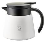 Servidor de metal isolado Hario V60 600mL branco