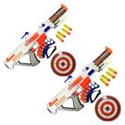 Set 2 Lança Dardos Arminha c/ 14 Dardos xDarts Estilo Nerf