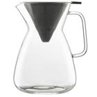 Set Jarra Vidro 1 Litro com Pour Over Aço Inox Luigi Bormioli