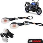 Seta Pisca Yamaha Xt 660 Mt 03 Ninja 250 Moto Kit 2 Unid Par