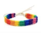 Sete Cores Arco-Íris Cor Pulseira Colorida Unisex Lgbt