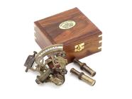 Sextant RII Pocket Kelvin Hughes London com caixa de madeira