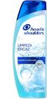 Shampoo Anticaspa Head &amp Shoulders Men Limpeza Eficaz 400ml - HEAD & SHOULDERS