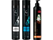 Shampoo Branqueador 250ml + Cond. 250ml + Tratamento 10 230g - Ibasa