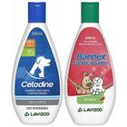 Shampoo Cetodine 500ml + Condicionador Banhex 500ml Lavizoo