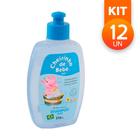 Shampoo Cheirinho De Bebê Azul pH Neutro Suave Brilho e Maciez 210ml (Kit com 12)