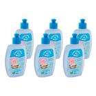 Shampoo Cheirinho De Bebê Azul pH Neutro Suave Brilho e Maciez 210ml (Kit com 6)